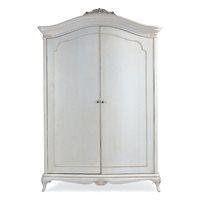 WILLIS & GAMBIER IVORY WIDE DOUBLE ARMOIRE