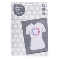 Wilko T-Shirt Transfer Paper Light A4 x 5 Sheets