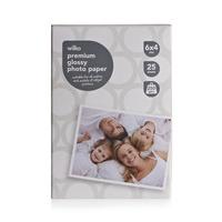 Wilko Premium 6x4 Size Photo Paper Glossy 250gsm x 25