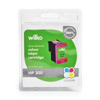 wilko remanufactured hp300 colour ink cartridge