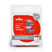 wilko remanufactured canon cl 41 colour ink cartridge