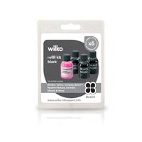 Wilko Ink Refill Kit Black 30ml x 4