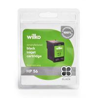 wilko remanufactured hp56 black ink cartridge