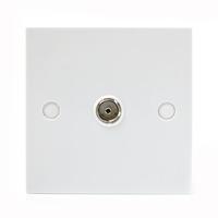 Wilko Flush Coaxial Outlet Plates