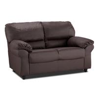 wilmot 2 seater leather sofa brown 2 seater