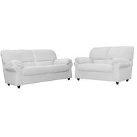Wilmot 3 and 2 Seater Leather Suite White