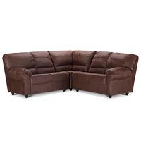 wilmot corner fabric sofa rhino brown