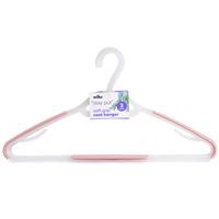 Wilko Soft Grip Plastic Coat Hangers 3pk