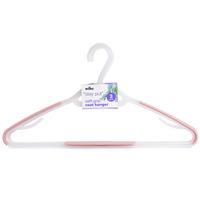 wilko soft grip plastic coat hangers 3pk