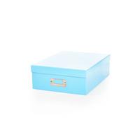 Wilko Storage Box With Lid Teal A4