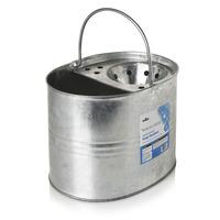 Wilko Galvanised Mop Bucket Silver