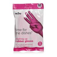 Wilko Gloves Washing Up Rubber Medium