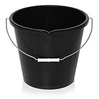 Wilko Bucket General Purpose Black Large 14.5L