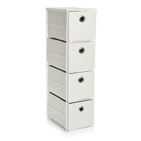 wilko 4 drawer versatile tallboy storage unit cream