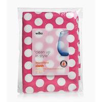 Wilko Microfibre Cloth Pink and White