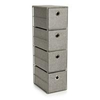 wilko 4 drawer versatile tallboy storage unit charcoal