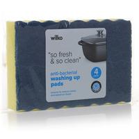 Wilko Antibacterial Washing Pad 4pk