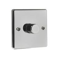 Wilko Single 400W Dimmer Black Nickel