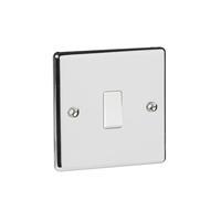 Wilko Single 2 Way Switch Chrome