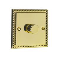 wilko single 400w dimmer brass