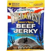 Wild West Slab Beef Jerky Sweet & Spicy 25g (Pack of 12)