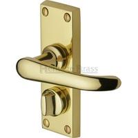 Windsor Privacy Door Handle (Set of 2) Finish: Polished Brass