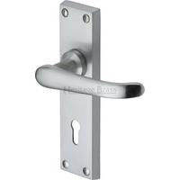 windsor lever lock set of 2 finish satin chrome