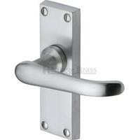 windsor lever latch set of 2 size 119 cm h x 4 cm w finish satin chrom ...