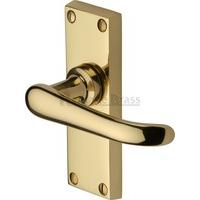 Windsor Lever Latch (Set of 2) Size: 11.9 cm H x 4 cm W, Finish: Polished Brass