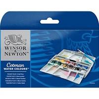 winsor newton cotman water colour paints 12 half pans