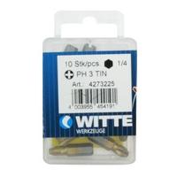 witte ph3 25mm tin bit pack 10 pieces