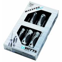 Witte Maxxpro Plus Pozidriv Stainless Screwdriver Set Slotted (5 Pieces)