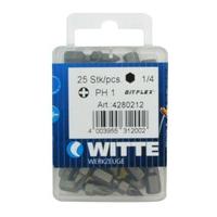 Witte PH1 25mm Bitflex Bit Pack (25 Pieces)