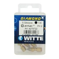 Witte PH2 25mm Diamond Bitflex Bit Pack (5 Pieces)