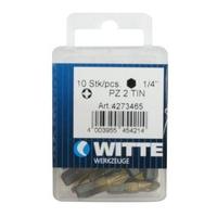 Witte PZ2 25mm Tin Bit Pack (10 Pieces)