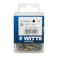 witte pz1 25mm tin bit pack 10 pieces