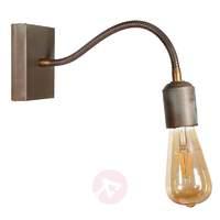 with flexible arm wall lamp orio made of brass