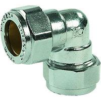 wickes compression chrome plated elbow 15mm