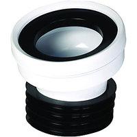 wickes 110mm white 14 deg wc pan connector