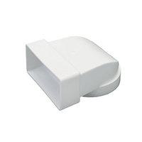 Wickes Ducting Elbow Adaptor Round to Rectangle 100mm