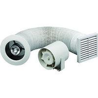Wickes Extractor Fan & Light Kit with Timer 100mm