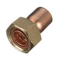 Wickes End Feed Straight Tap Connector 15mm Pack 2