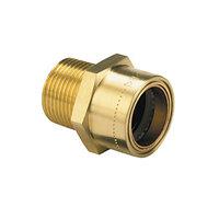 Wickes Copper Pushfit Straight Male Connector 1/2inCH x 15mm