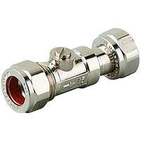 wickes nickel finsh straight service valve 15mm