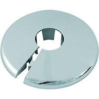 Wickes Pipe Collars Chrome 15mm (Pack of 5)