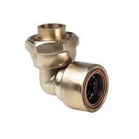 Wickes Copper Pushfit Bent Tap Connector 1/2inCH x 15mm