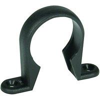 Wickes Black Solvent Weld Pipe Clips 40mm (Pack of 2)