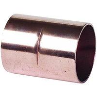 Wickes End Feed Straight Coupler 15mm Pack 10