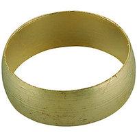 Wickes Compression Brass Olives 15mm Pack 8