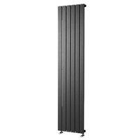 Wickes Haven Flat Panel Vertical Designer Radiator - Anthracite 310 x 1800 mm